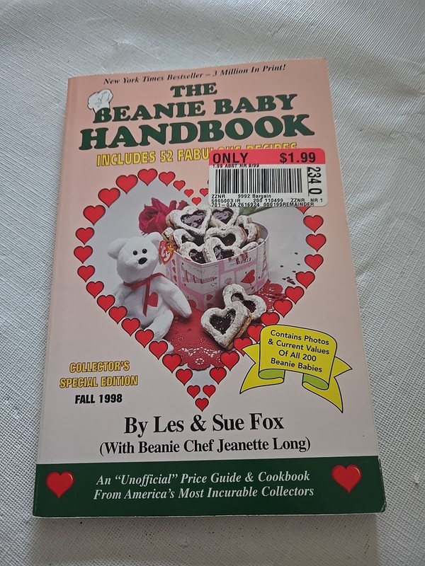 The Beanie Baby Handbook By Les & Sue Fox 1998 Collector Edition With 52 Recipes