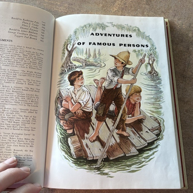 Vintage Childcraft Vol. 6 - Great Men And Famous Deeds Hardcover 256 Pages gallery