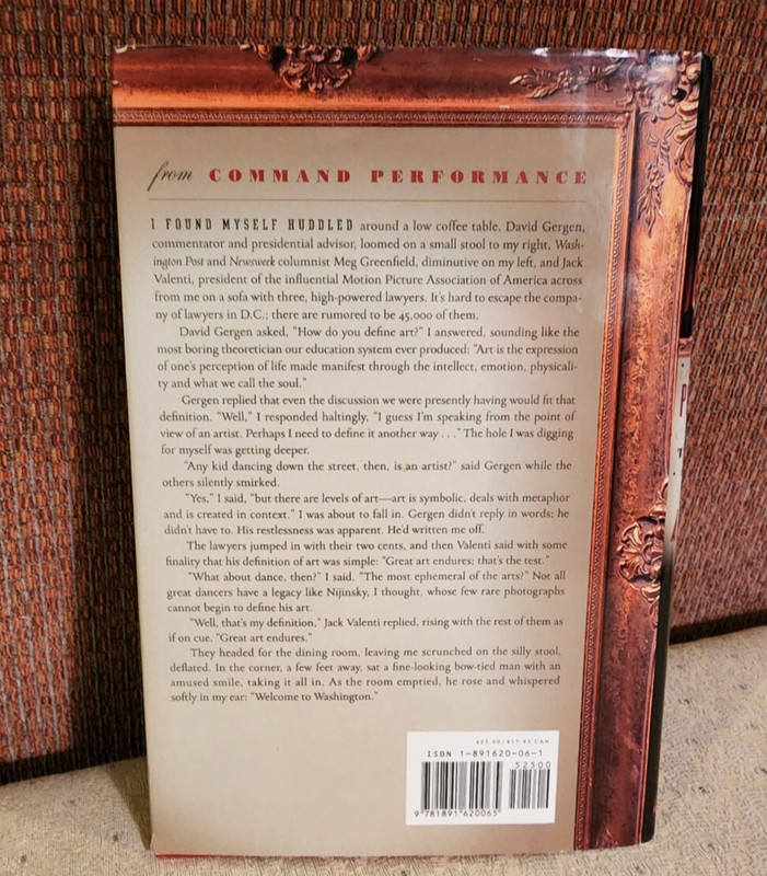 Command Performance Actress Theater by Jane Alexander SIGNED 2000 1st Ed. gallery