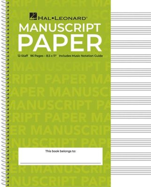 Standard Wirebound Manuscript Paper: 8. 5 X 11, Wirebound, 96-Pag