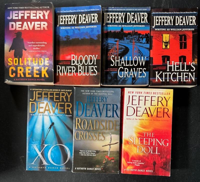 Complete Series Set JOHN PELLAM & KATHRYN DANCE by Jeffery Deaver Lot 7