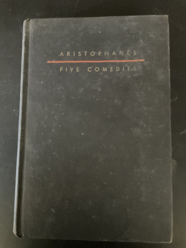 Aristophanes Five Comedies 1948 Hardcover Illustrated Laszlo Matulay World Pub