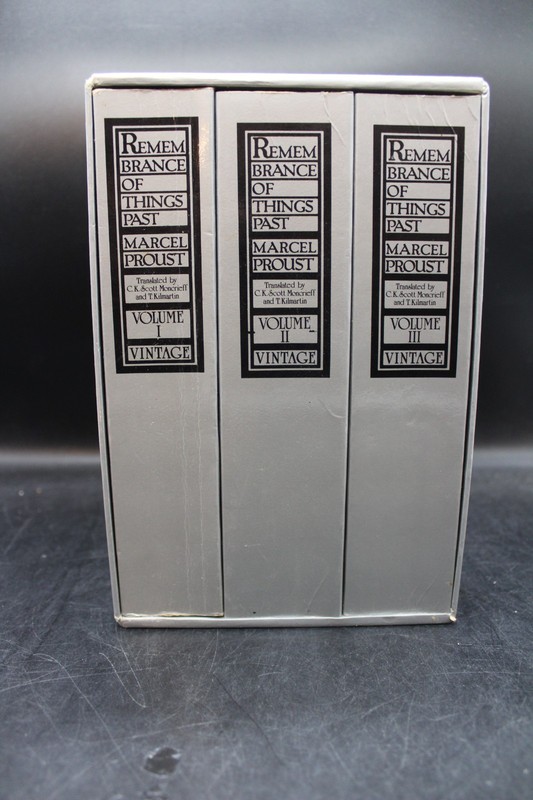Marcel Proust Remembrance of Things Past 3 Volume Set Paperback Slipcase 1982