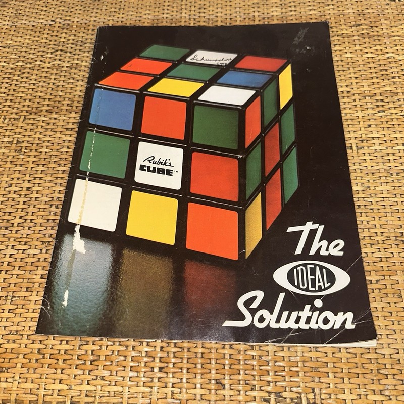 Vintage 1981 Rubik’s Cube The IDEAL Solution Rubik’s Cube Instructional Booklet