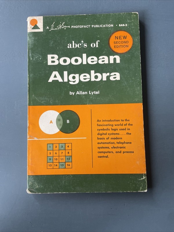 ABC’s of Boolean Algebra Allan Lytel 1966 Trade Paperback Math Equations