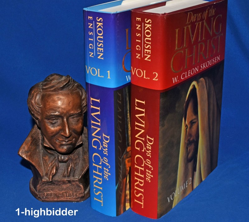 SIGNED! Days of the Living Christ Vol 1–2 Set W Cleon Skousen HCDJ Hardcover LDS