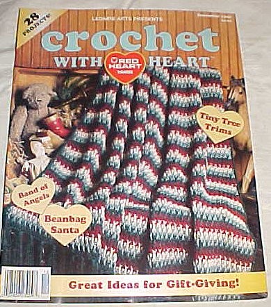 Leisure Arts Presents Crochet with Heart Magazine December 1996 (28 Projects…