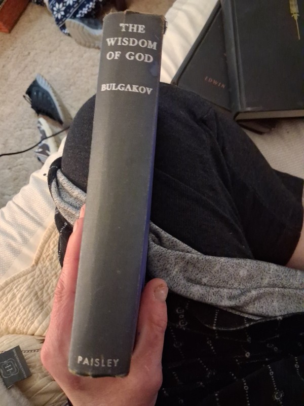 Sergius Bulgakov The Wisdom of God HC The Paisley Press 1937 Provence Inscribed