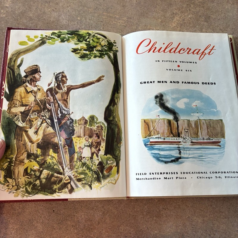 Vintage Childcraft Vol. 6 - Great Men And Famous Deeds Hardcover 256 Pages gallery