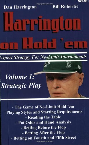 Complete Set Series – Lot of 3 Dan Harrington on Hold ‘Em books Poker Robertie