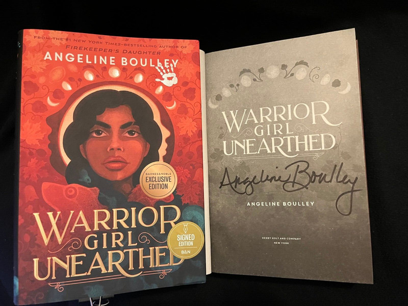 Angeline Boulley signed Warrior Girl Unearthed 1st print HC book B&N Exclusive