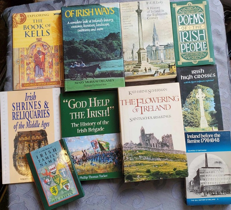 Lot of 10 Irish/Ireland Books (Irish Culture, History, Poetry, Art, Religion)