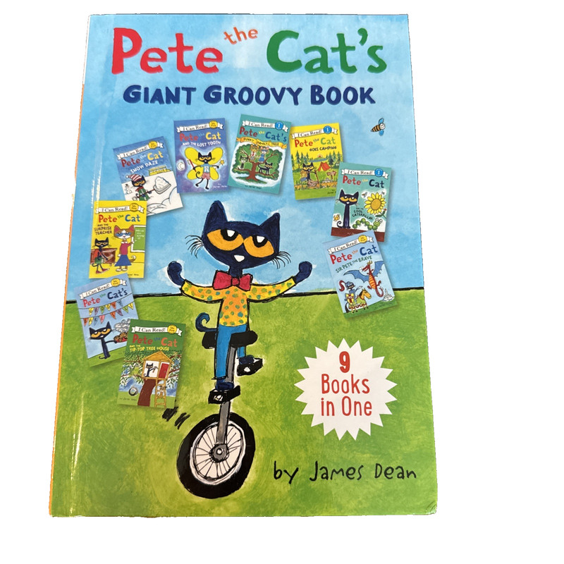 Pete the Cat Giant Groovy Book: 9 Stories in 1 Book by Kimberly and James Dean