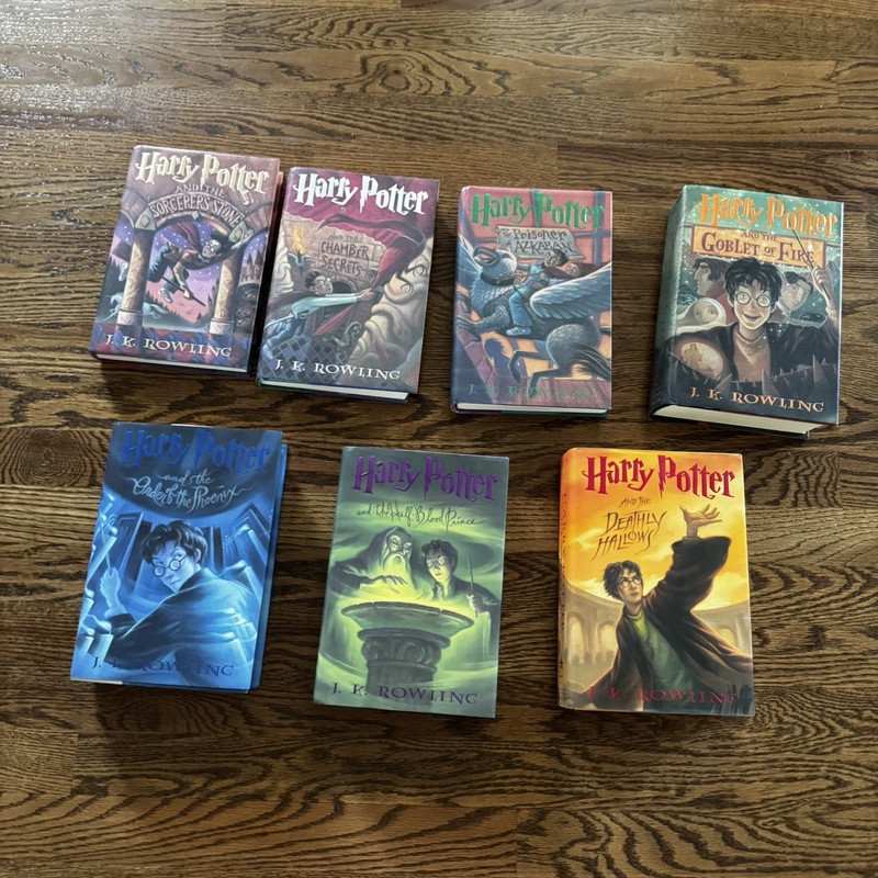 Harry Potter Hardcover Boxed Set: Books 1-7 by J. K. Rowling First Edition 1998