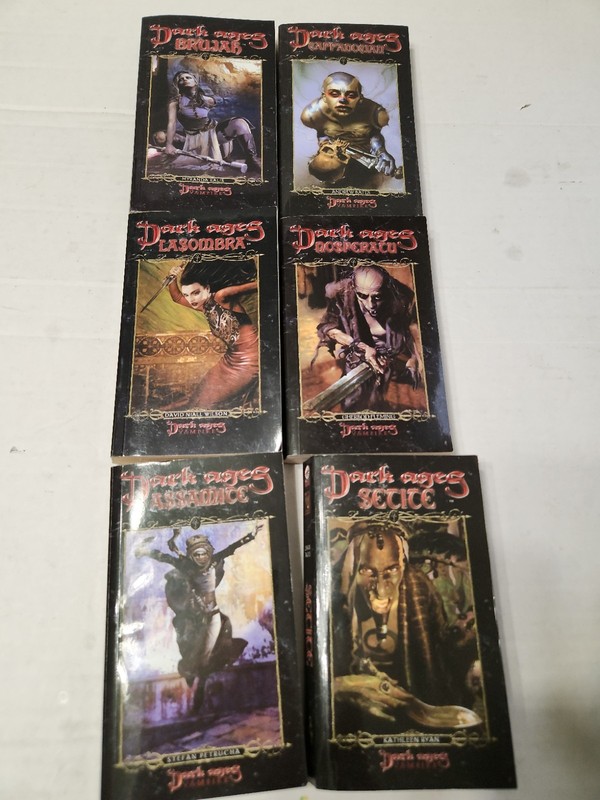 Dark Ages Clan Novels: Vampire #1,2,3,4,5,8 Paperbacks White Wolf