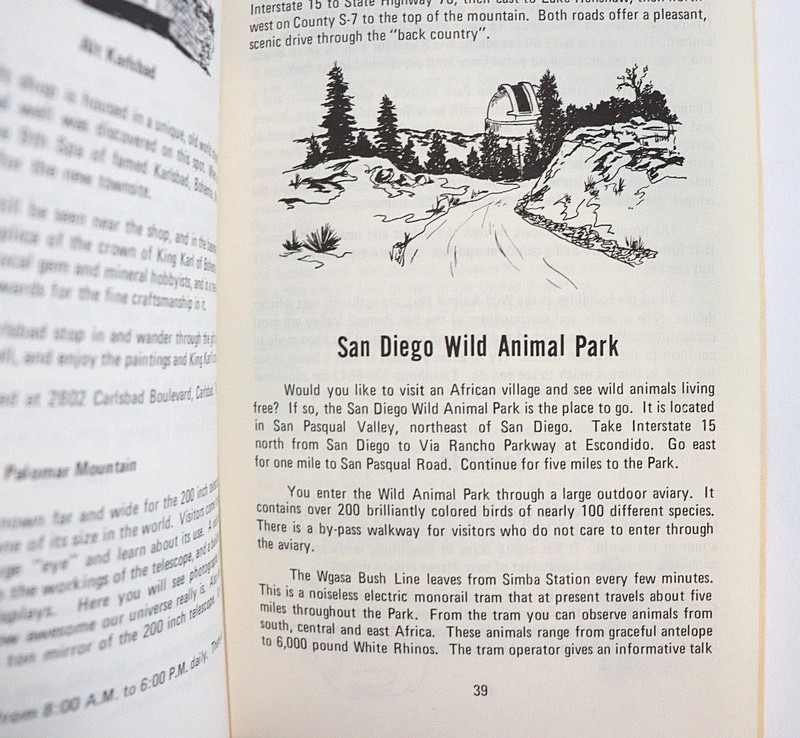 Discover San Diego by Leander and Rosalie Peik 1977 travel adventure old Time gallery