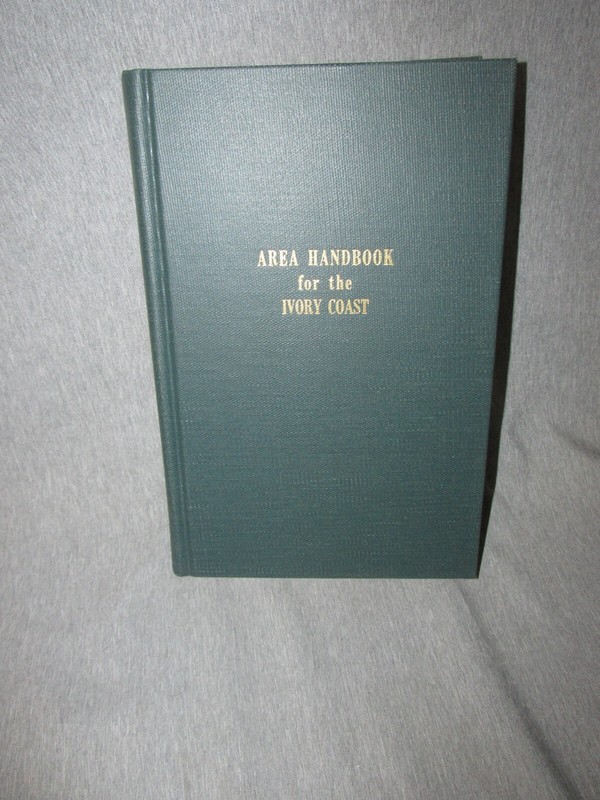 AREA HANDBOOK FOR IVORY COAST 1962 DA PAM 550-69 Hardback