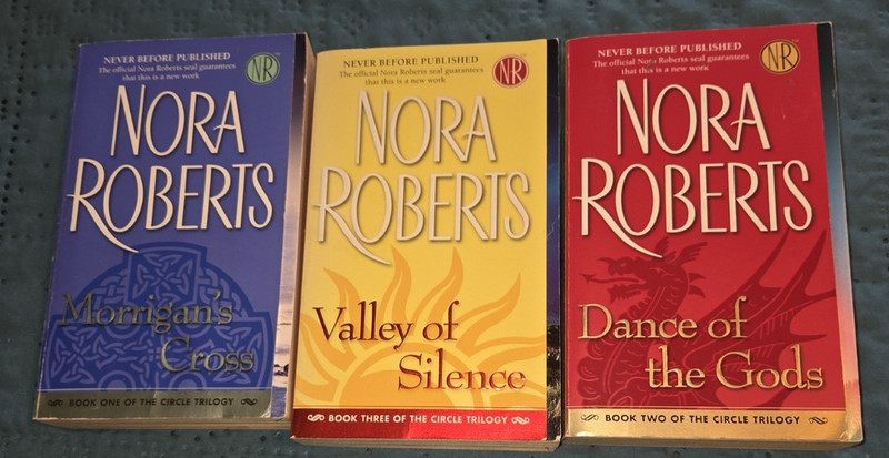 Nora Roberts Circle Trilogy Complete 3 MM Pbs. Morrigan’s Cross Valley Silence
