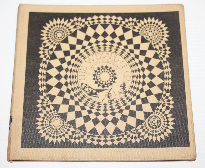 The Wizard of Op - Ed Emberley 1975 1st ED Optical Illusion Art Hardcover book