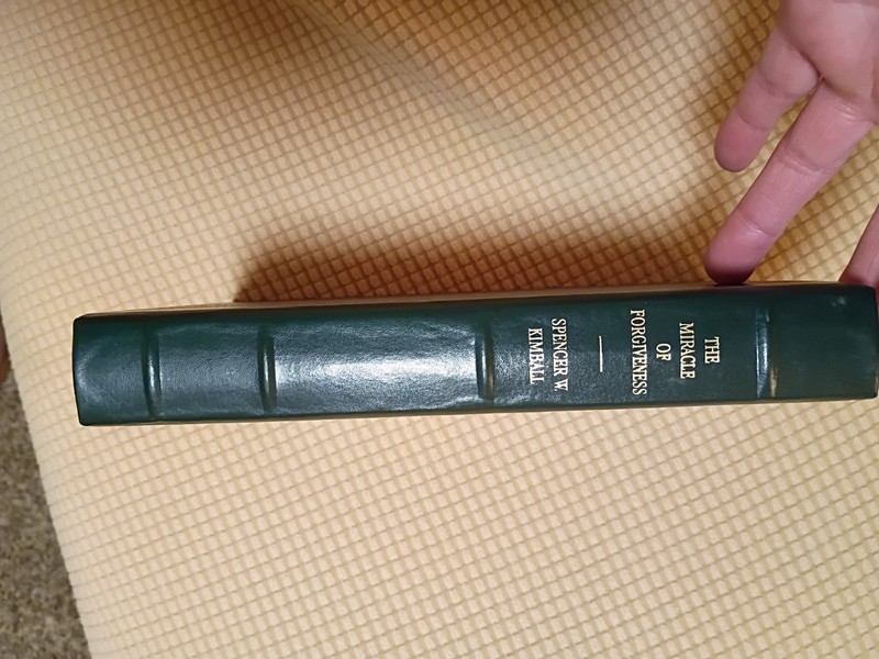 The Miracle of Forgiveness by Spencer W. Kimball leather bound employee gift ed