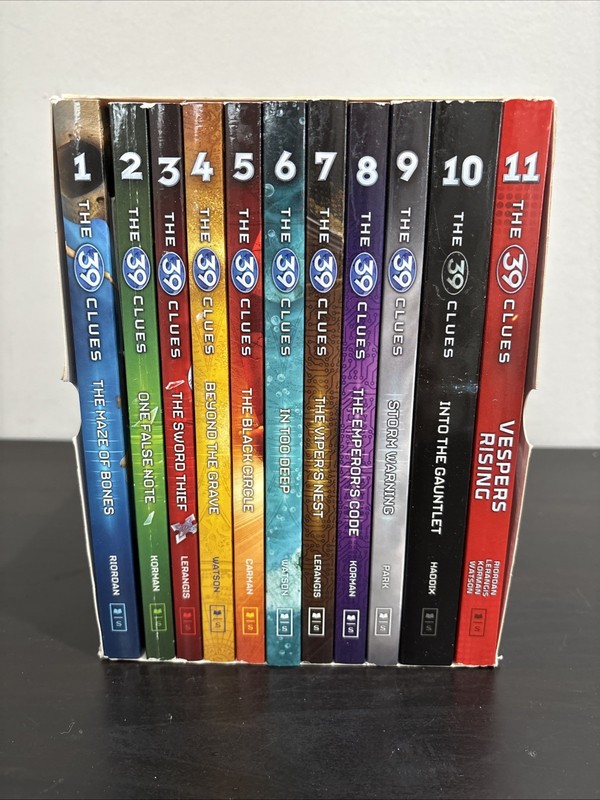 The 39 Clues Series 11 Books Box Set By Rick Riordan – Ages 9-14 – Paperback